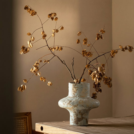 Wabi-Sabi Rustic Crest Ceramic Vase - Miss One