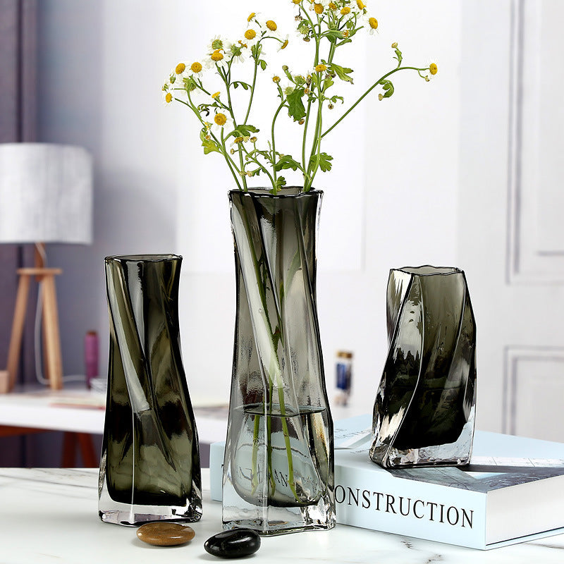 Vita Glass Vase Ash Short - Miss One