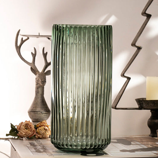 Waterfall Glass Vase Emerald Medium - Miss One