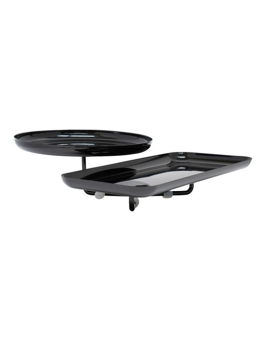 Salt&Pepper Amana Stand 2 Tier in Carbon - Miss One