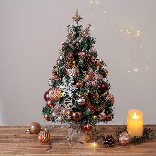 Tabletop Christmas Tree with Lights and Decorations - Miss One