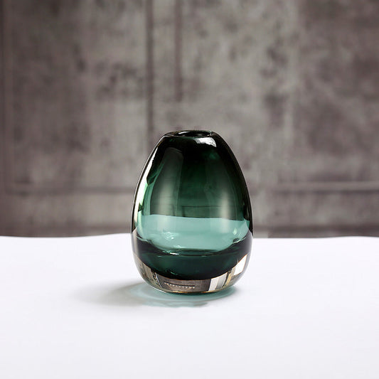 Bobbie Glass Vase Dark Emerald Small - Miss One