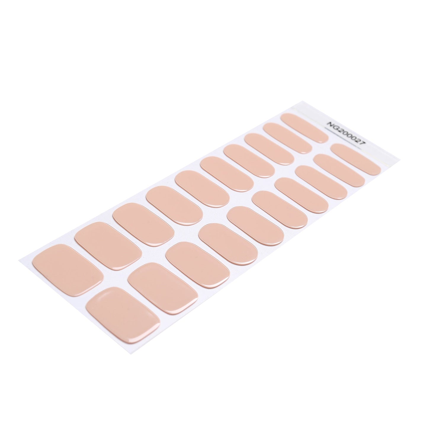 Miss One Semi-Cured Gel Nail Wraps Classic Nude - Miss One