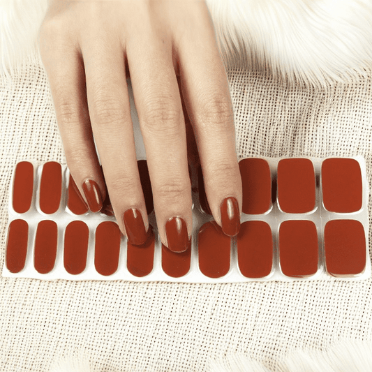 Miss One Semi-Cured Gel Nail Wraps Auburn - Miss One
