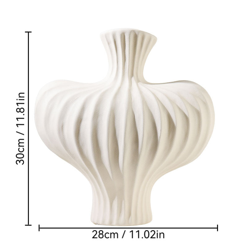 Muse Wave Sculpt Ripple Ceramic Vase - Miss One