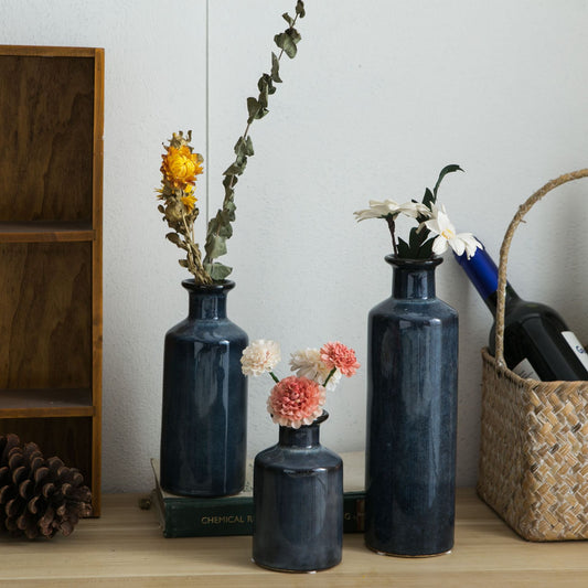 Muse Classic Ceramic Bottle Vase Set - Miss One