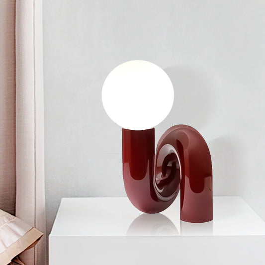 Orbit Loop Glass Globe Table Lamp - Miss One