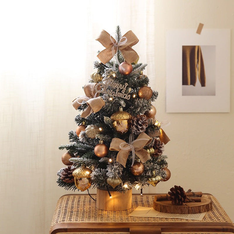 Tabletop Christmas Tree with Lights and Decorations - Miss One