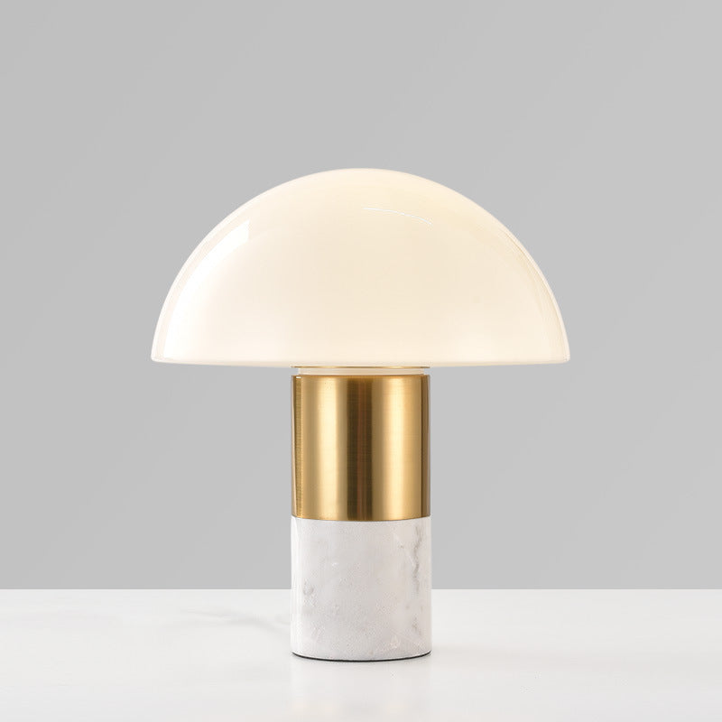 Mushroom Marble Base Table Lamp - Miss One