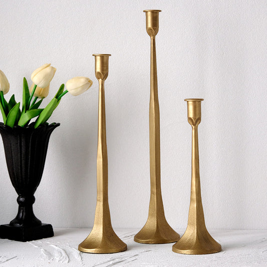 Elegant Iron Taper Candle Holder Set - Miss One