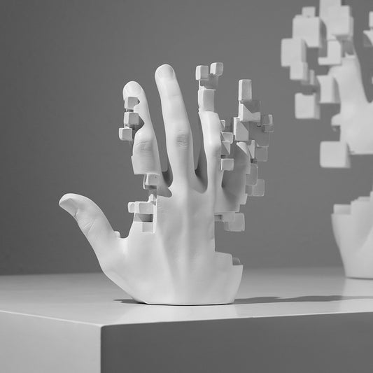 Pixel Hand Sculpture - Miss One