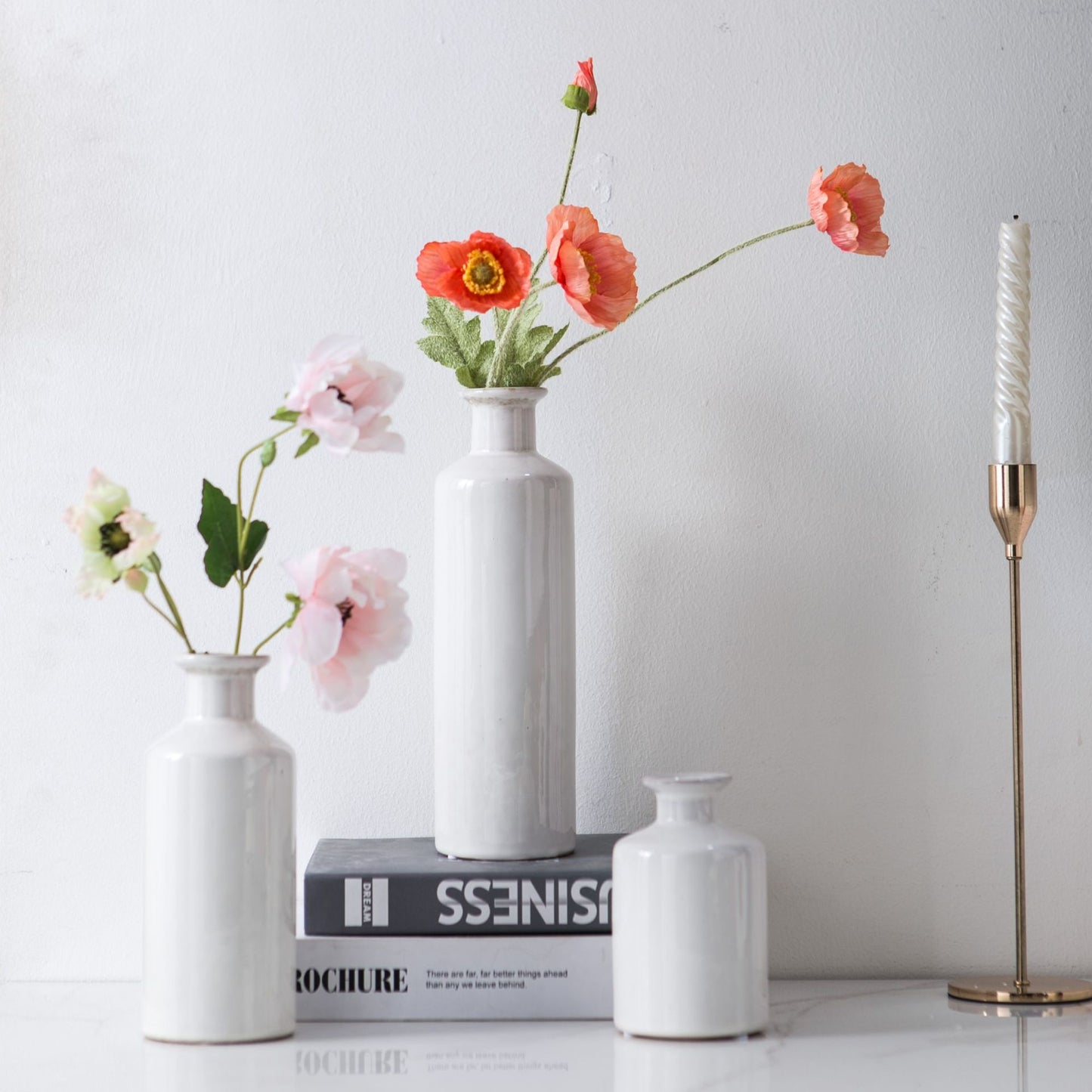 Muse Classic Ceramic Bottle Vase Set - Miss One