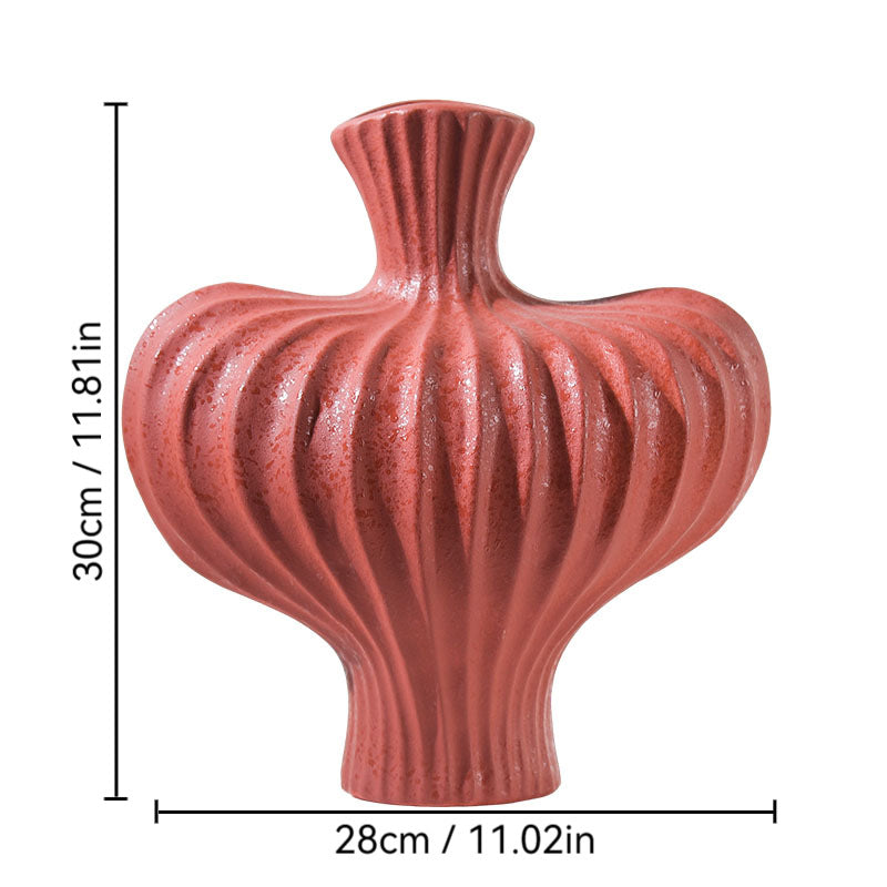 Muse Wave Sculpt Ripple Ceramic Vase - Miss One