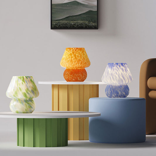 Aurora Speckle Glass Mushroom Lamp - Miss One