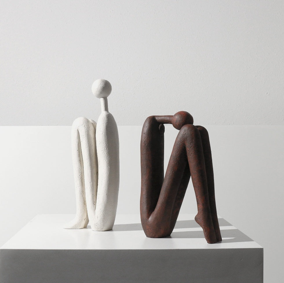 Elegant Contemplators Bookends Set - Miss One