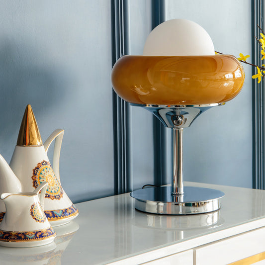 Custard Dome Glass Table Lamp - Miss One