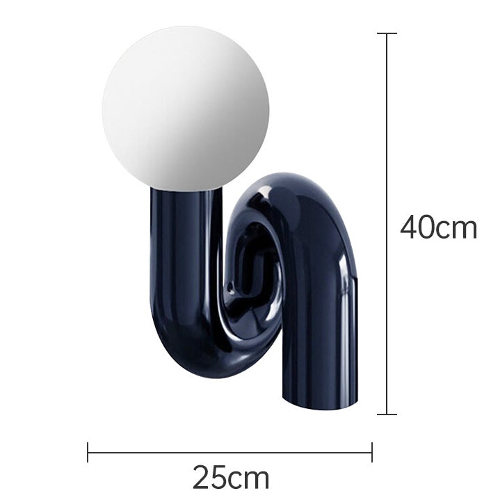 Orbit Loop Glass Globe Table Lamp - Miss One