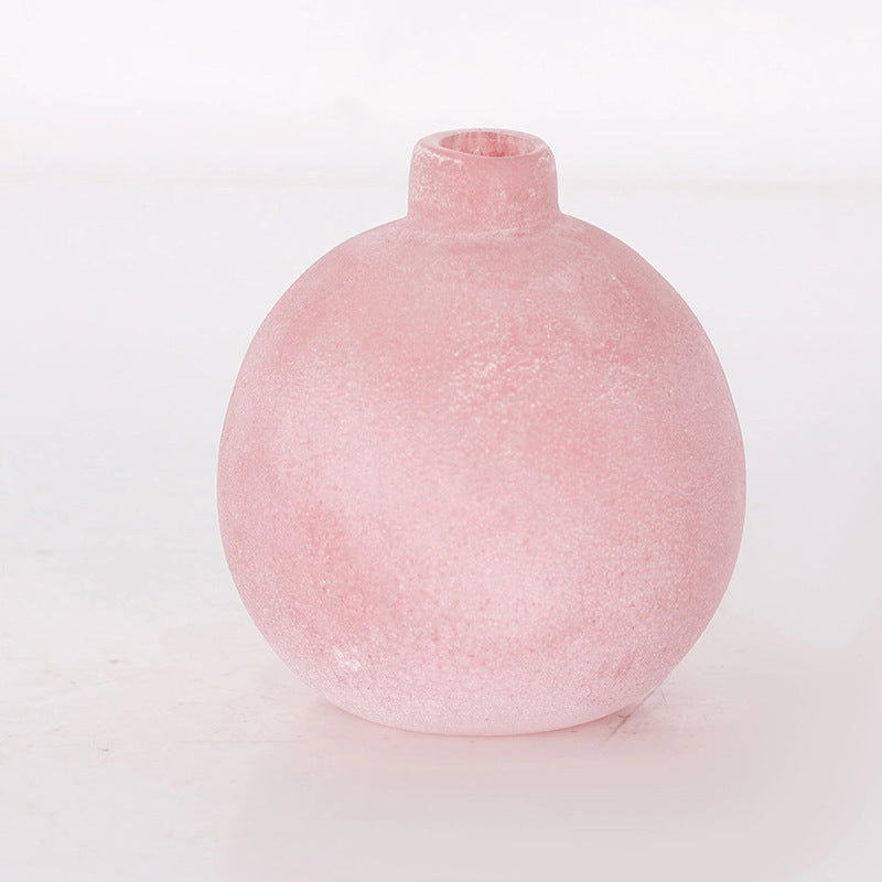 Zen Frosted Glass Vase Pink - Miss One