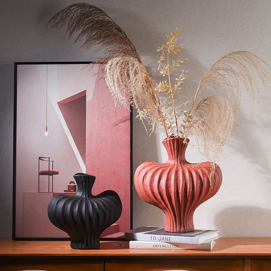 Muse Wave Sculpt Ripple Ceramic Vase - Miss One