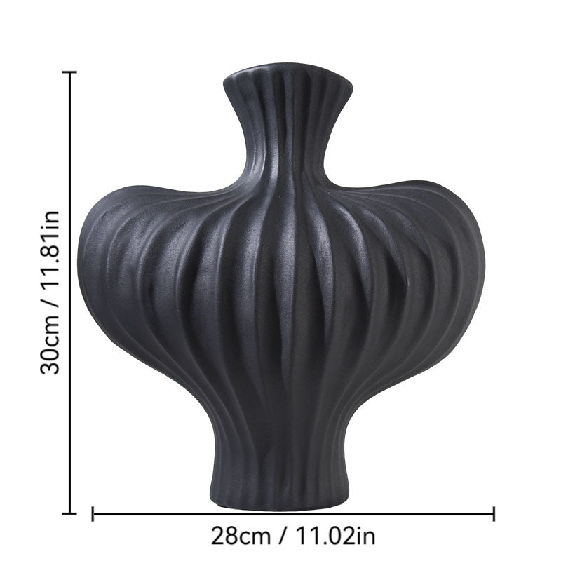 Muse Wave Sculpt Ripple Ceramic Vase - Miss One