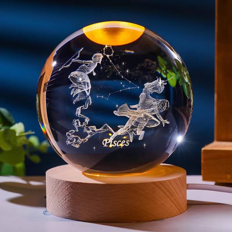 Zodiac Constellation Crystal Globe - Miss One