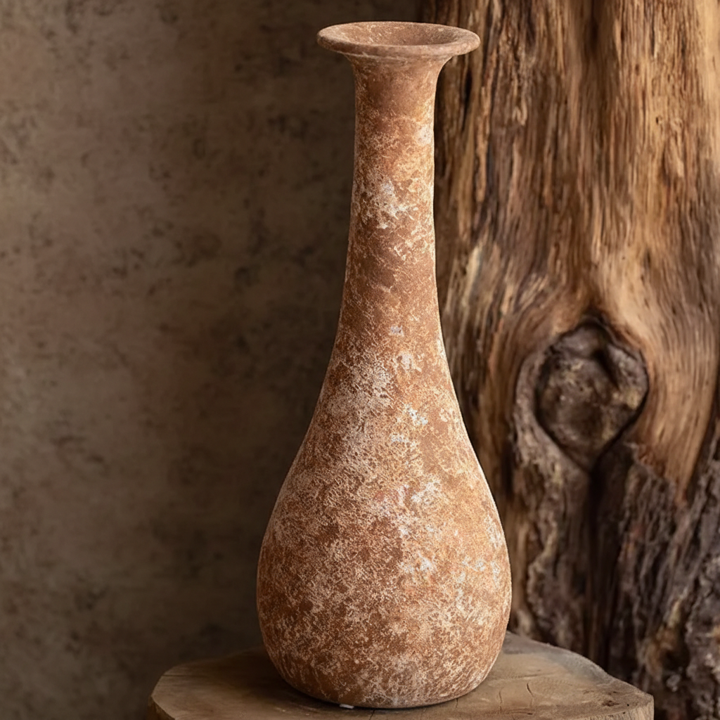 Wabi-Sabi Rustic Textured Ceramic Bud Vase 50cm - Miss One