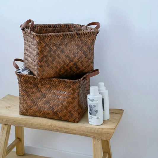 Hometown Woven Charm Rattan Basket - Miss One