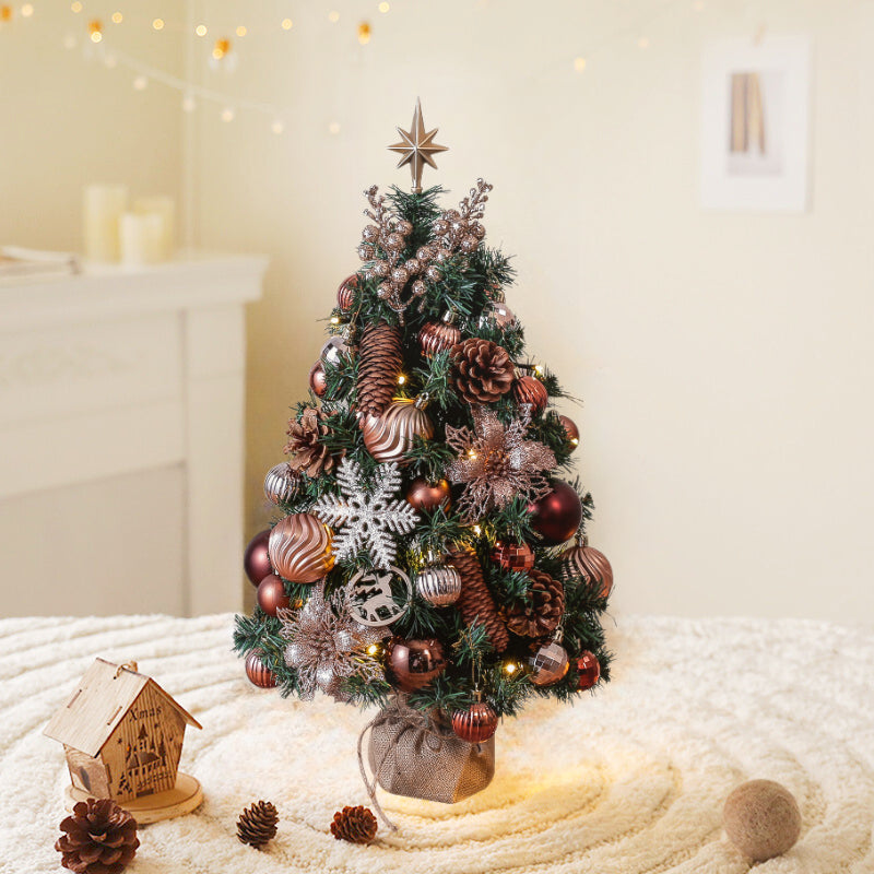 Tabletop Christmas Tree with Lights and Decorations - Miss One