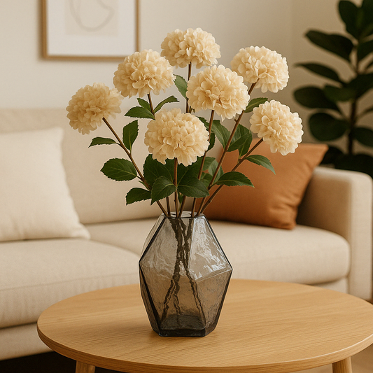 Vita Rimmed Glass Vase Ash Medium - Miss One