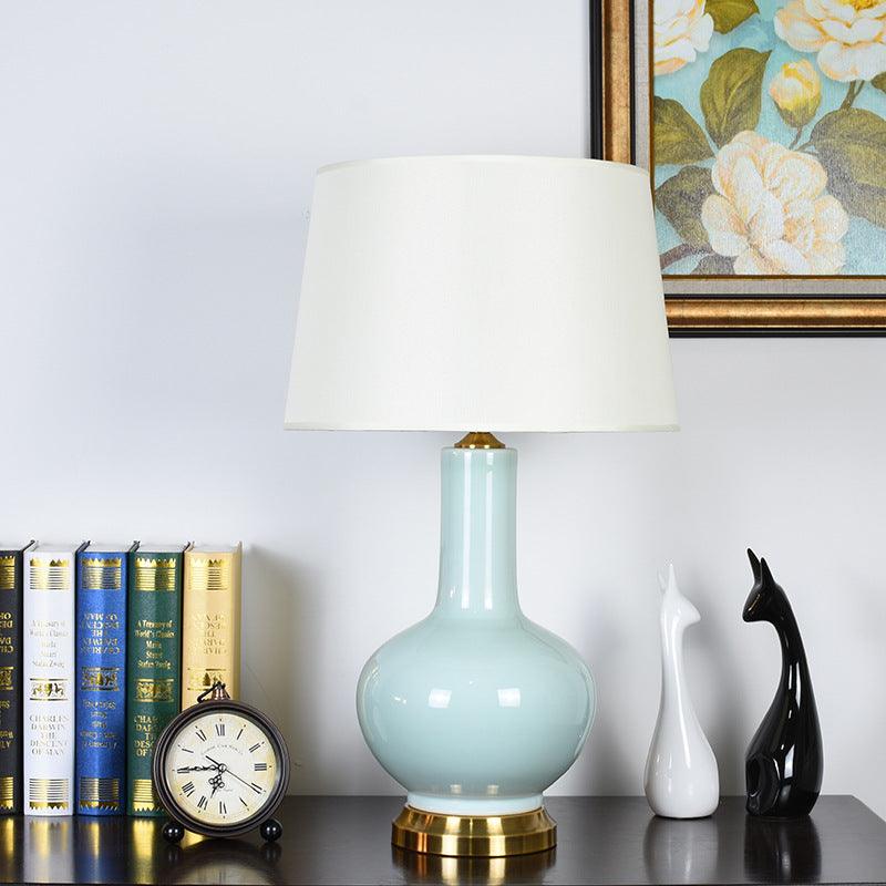 Classic Hometown Ceramic Table Lamp Pale Blue Large - Miss One