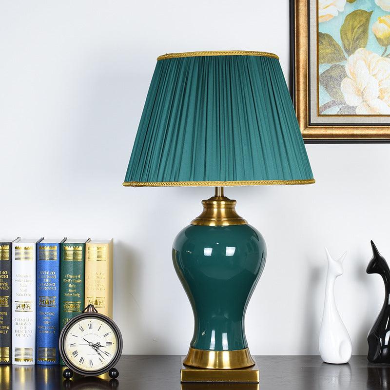 Classic Hometown Ceramic Table Lamp Dark Emerald - Miss One