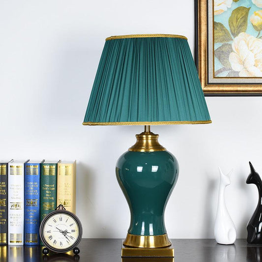 Classic Hometown Ceramic Table Lamp Dark Emerald - Miss One