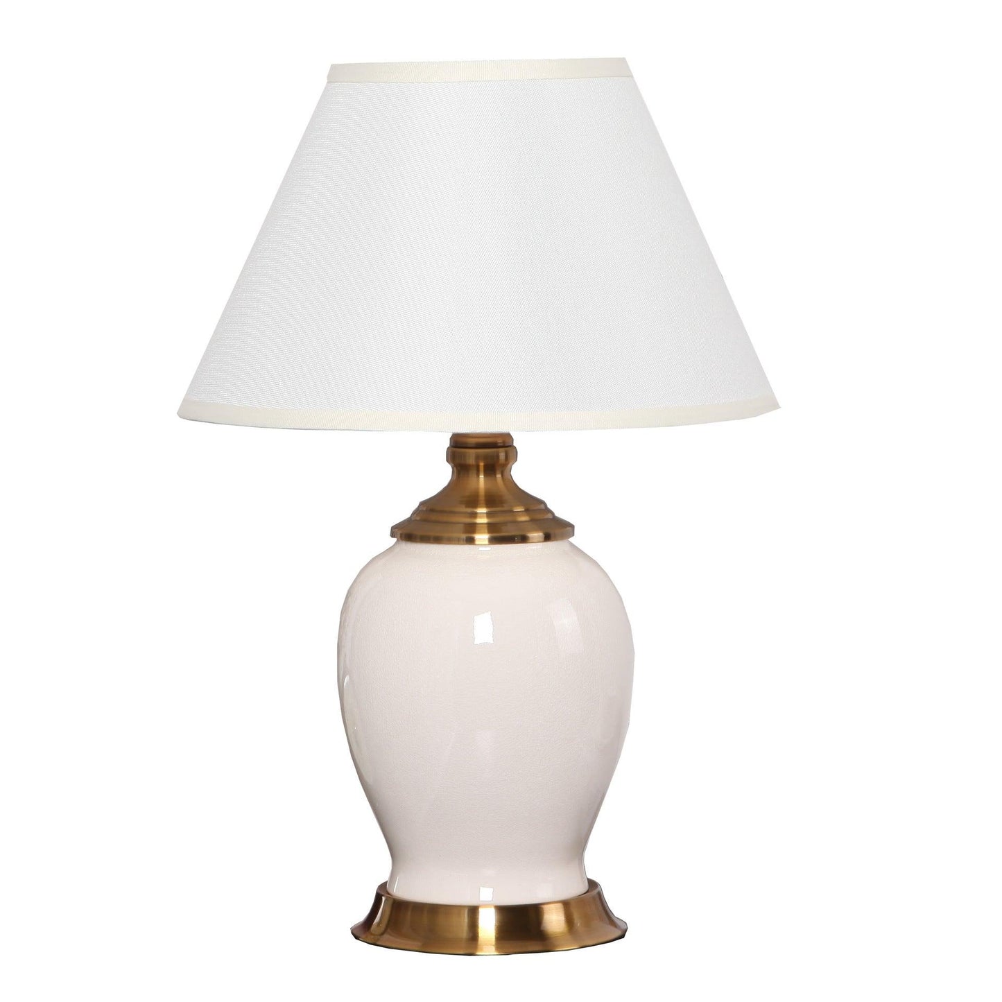 Classic Hometown Ceramic Table Lamp White - Miss One