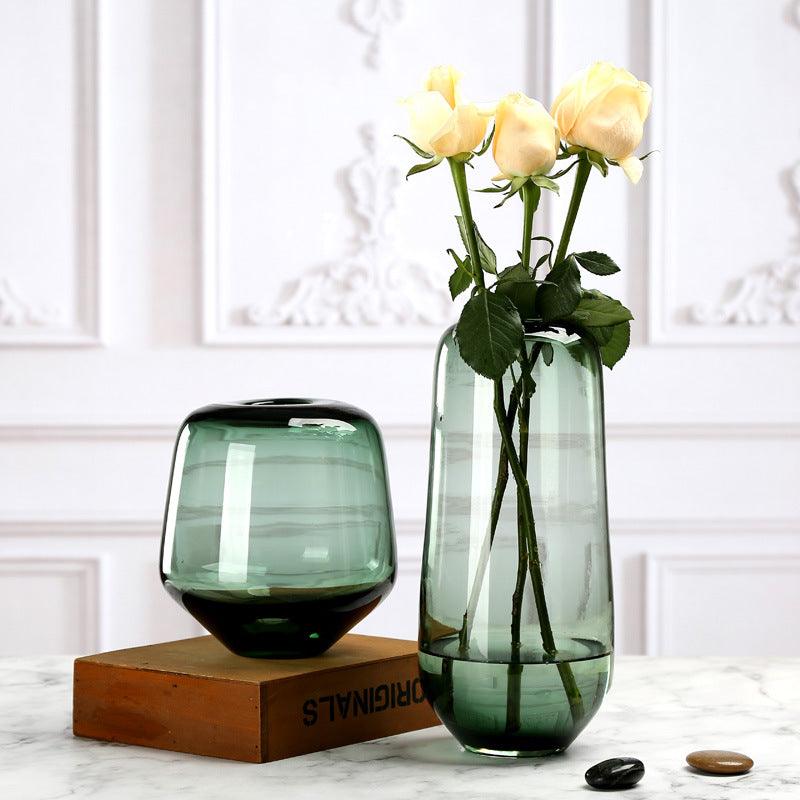 Bobbie Glass Vase Emerald Short - Miss One