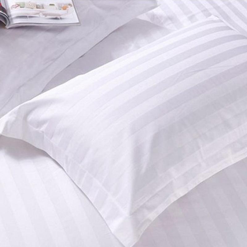 500TC Egyptian Cotton Linen Rich Stripe Bed Sheet Set - Miss One