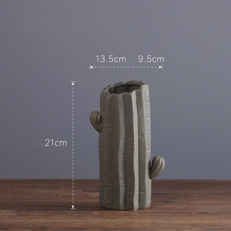 Hometown Cactus Ceramic Vase Moss Small - Miss One