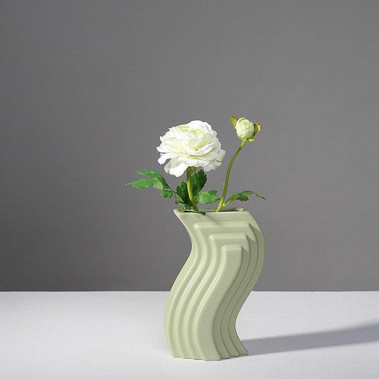 Muse Twisted Ceramic Vase Olive - Miss One