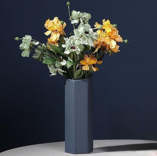 Muse Hexa ceramic Vase Indigo Tall - Miss One