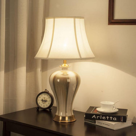 Classic Hometown Ceramic Table Lamp Coffee - Miss One