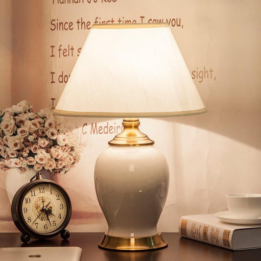 Classic Hometown Ceramic Table Lamp White - Miss One
