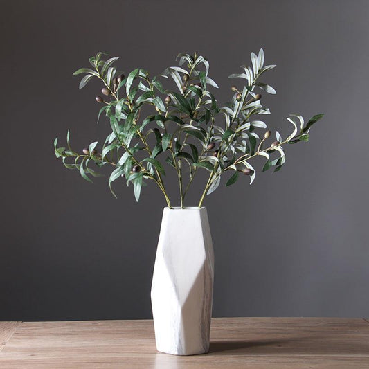 Marble Printed Ceramic Vase Shape Large - Miss One