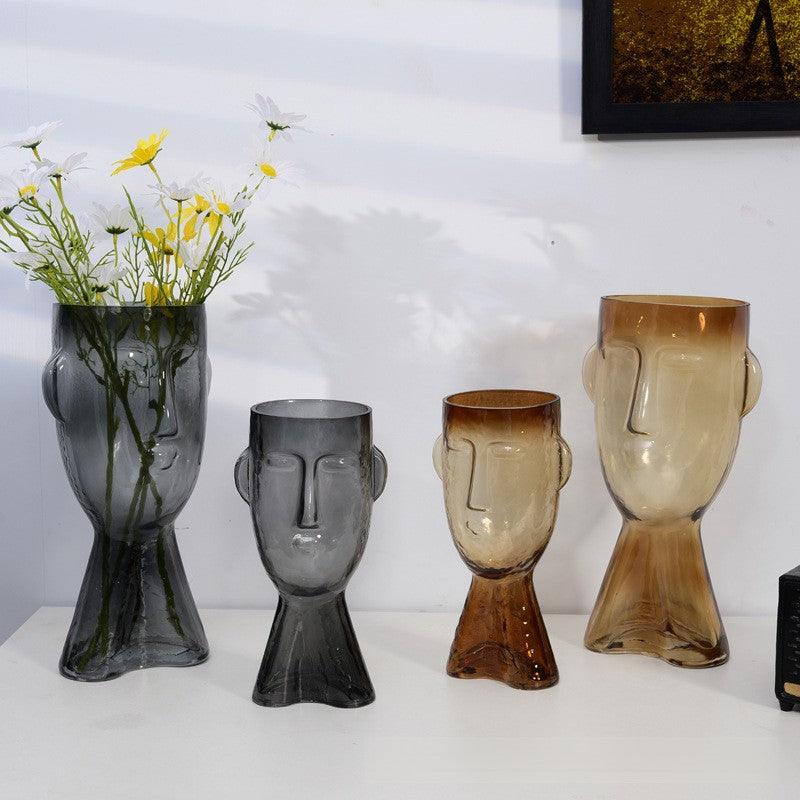 Moais Glass Vase Ash Large - Miss One
