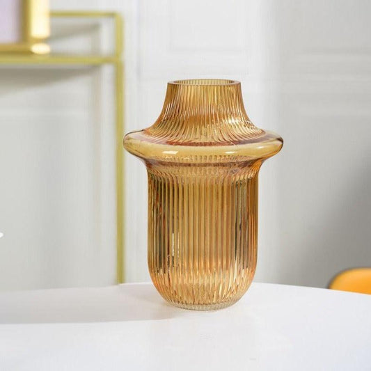 Artemis Nordic Glass Vase Amber - Miss One