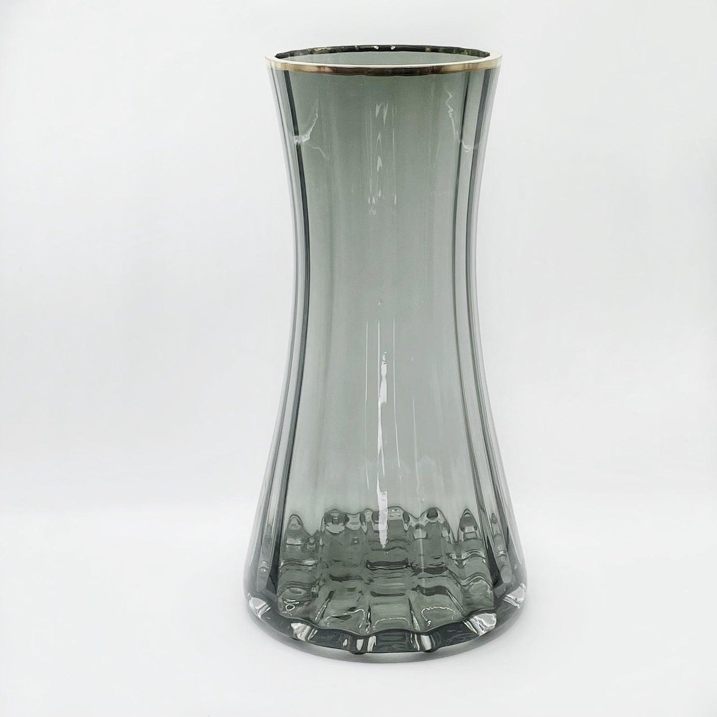 Artemis Glass Vase Rimmed Ash Medium - Miss One