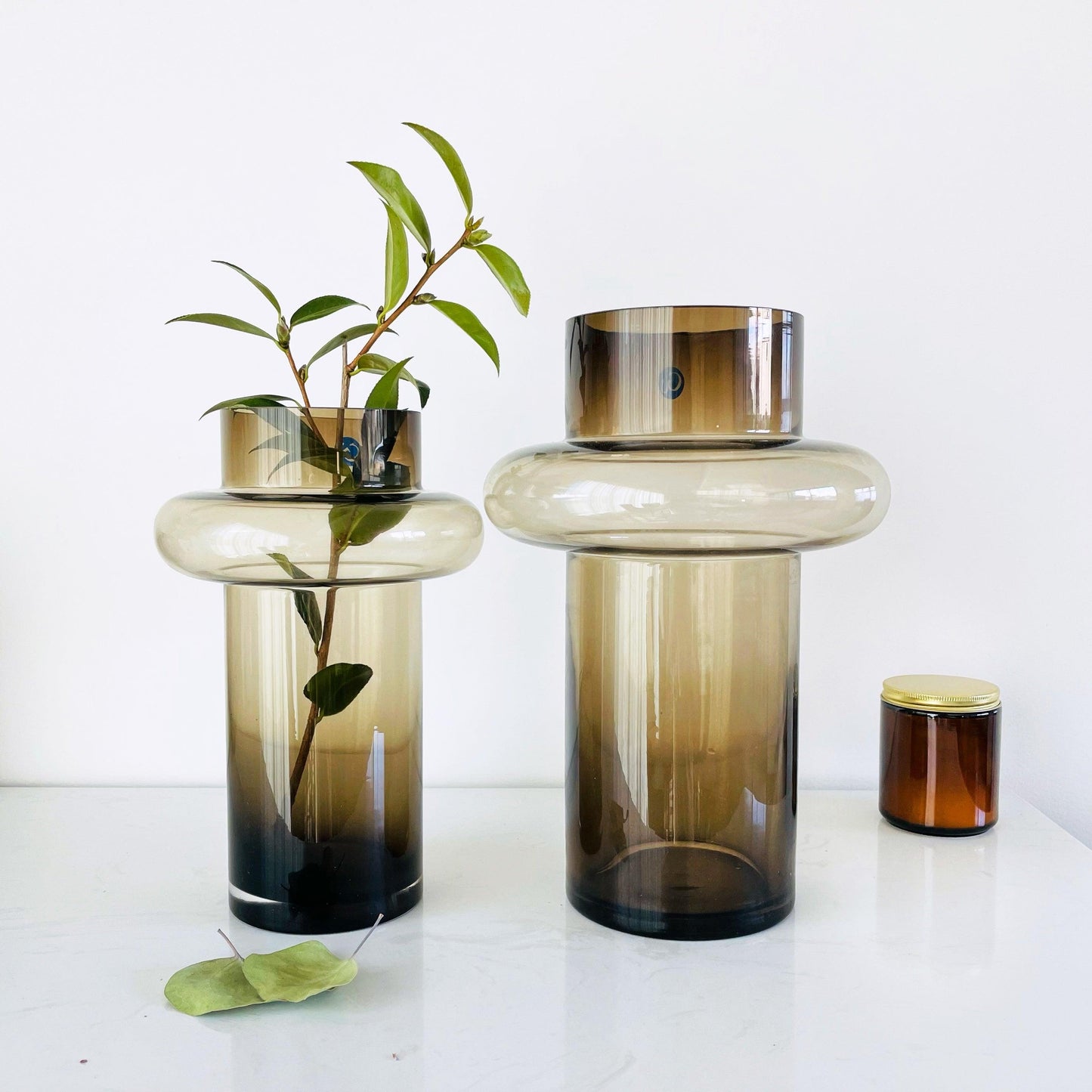 Bague Glass Vase Latte Large - Miss One