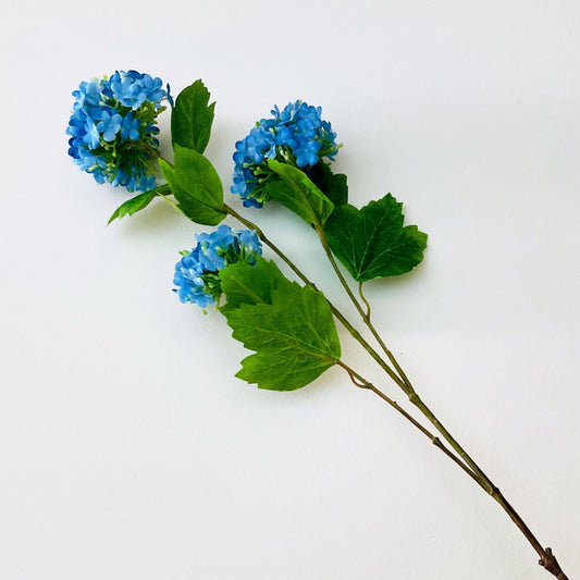 Artificial Flora 3 Head Hydrangea Stem Blue - Miss One