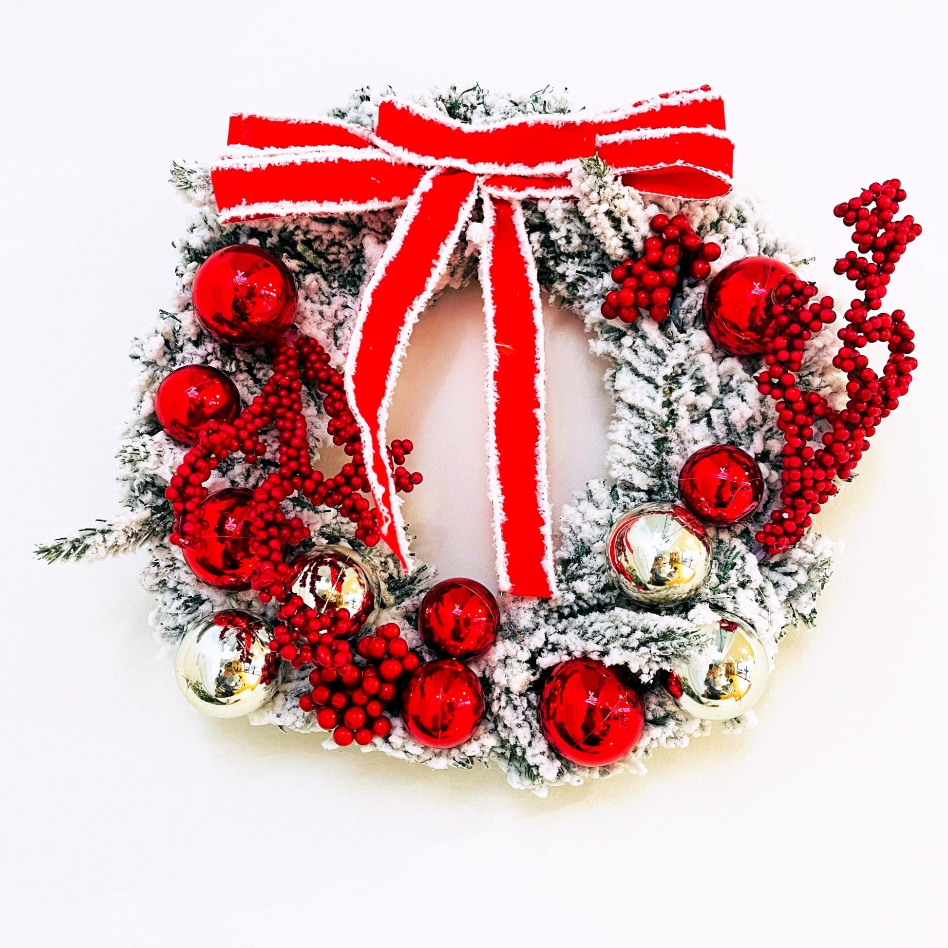 Decorated 35CM Christmas Wreath - Miss One