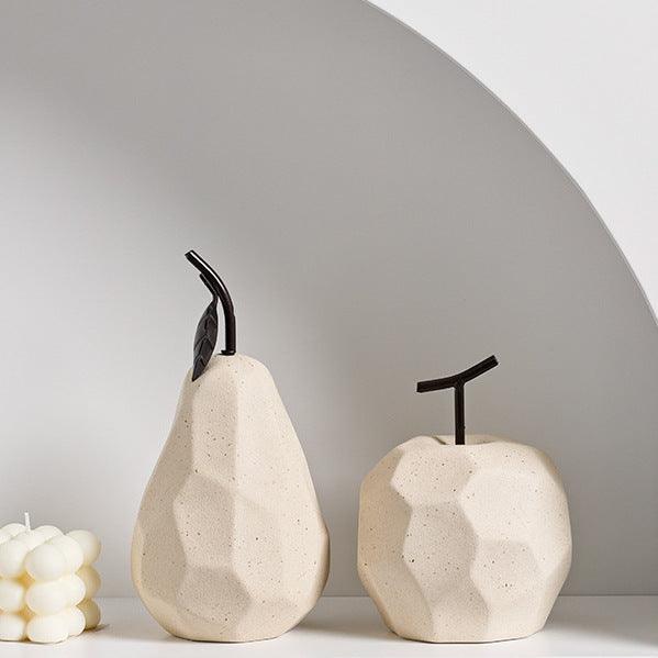 Ceramic Decorative Apple in Dune - Miss One