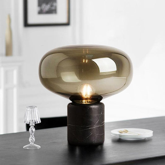 Nordic Look Marble Table Lamp Cognac - Miss One