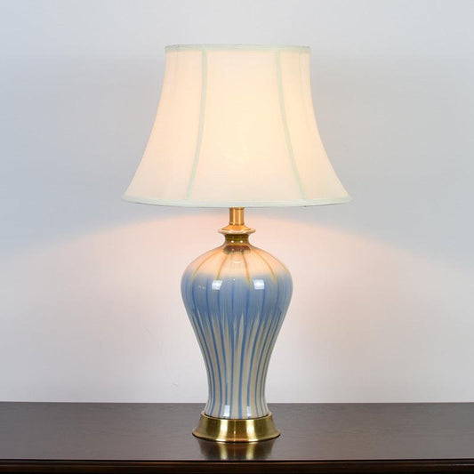 Classic Hometown Ceramic Table Lamp Blue - Miss One